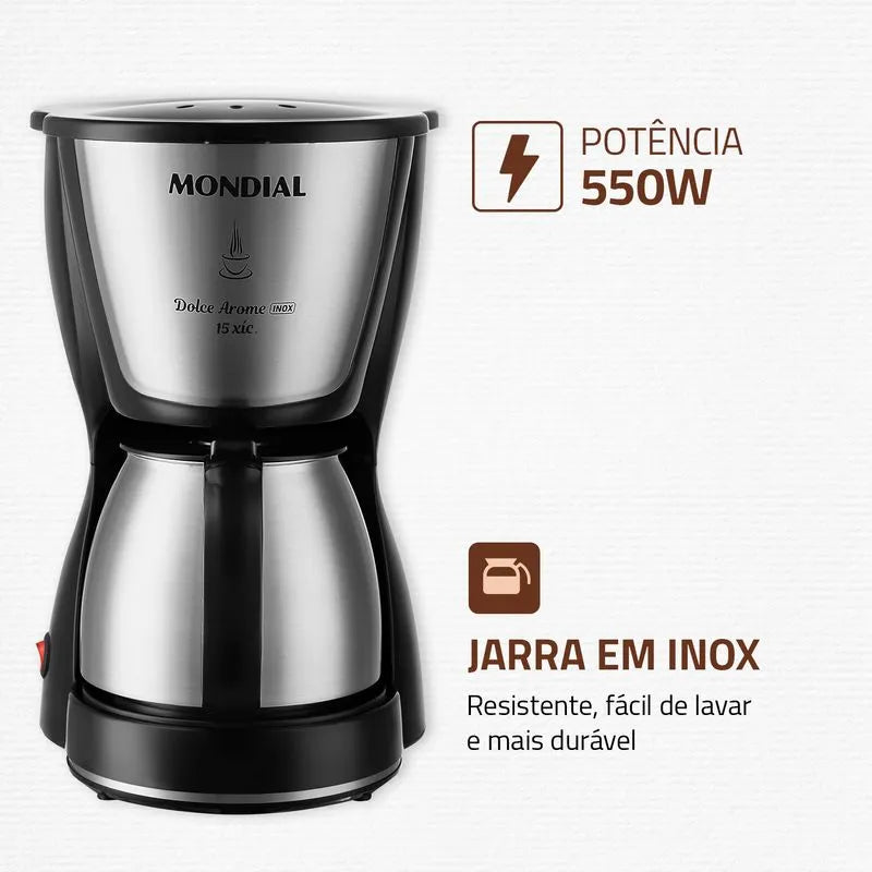 Cafeteira Elétrica Arome C-34JI-15X
