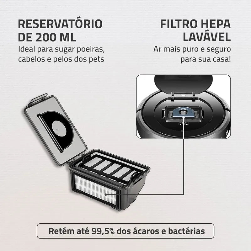 Robô Aspirador de Pó Power Clean 30%Off mais Frete Grátis