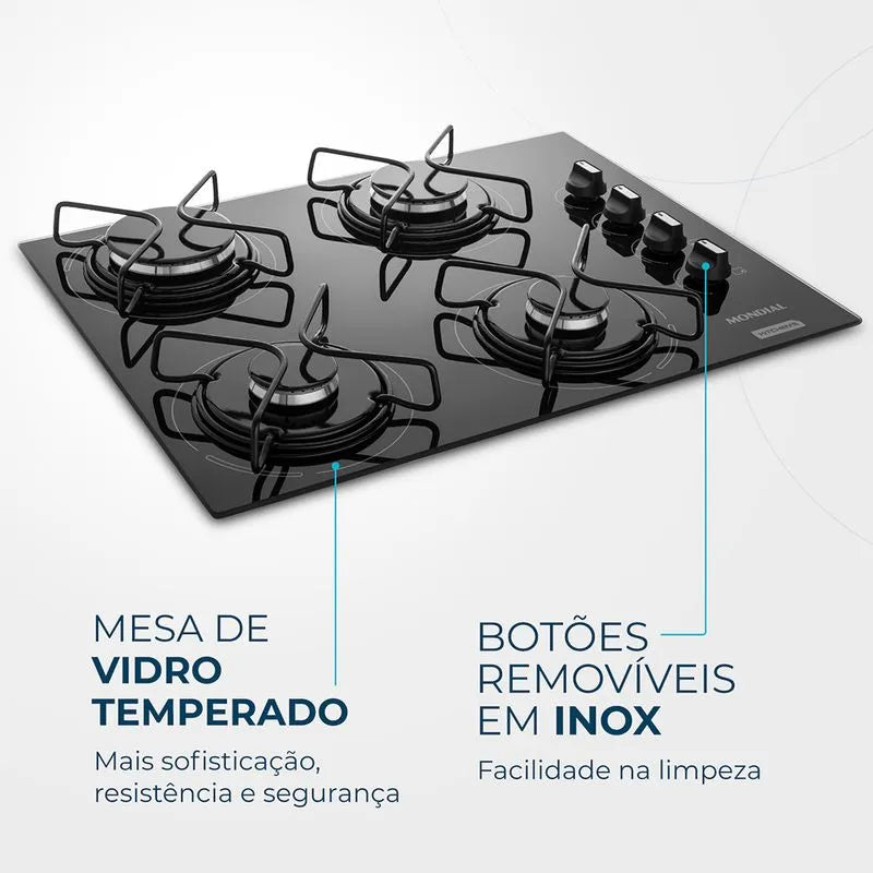 Cooktop a Gás 4 Bocas CTG-01