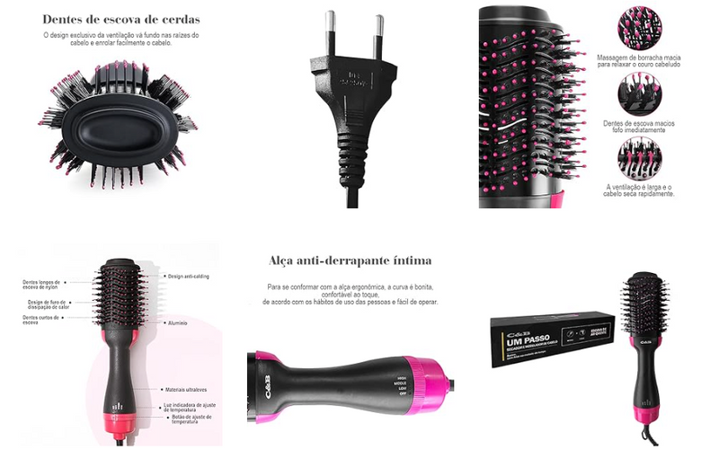 Kit Inverno Escova Secadora + Protetor Térmico (SEMI NOVO)