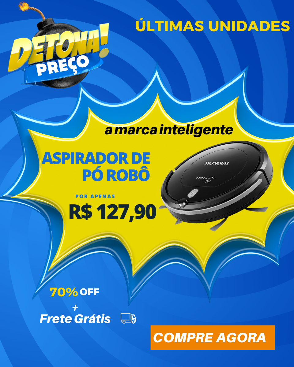 Aspirador Robo Fast Clean 70%Off mais Frete Grátis - SEMI -NOVO