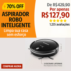 Aspirador Robo Fast Clean 70%Off mais Frete Grátis - SEMI -NOVO