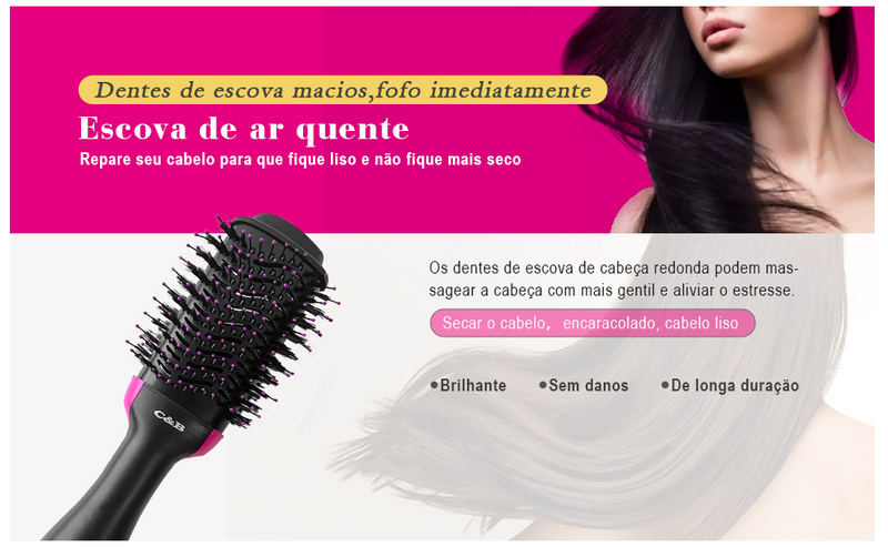 Kit Inverno Escova Secadora + Protetor Térmico (SEMI NOVO)